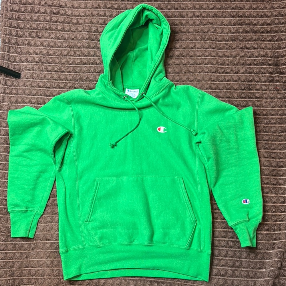 Champion Men's Green Hoodie